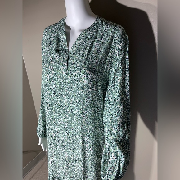 Olsen Flounce Longsleeve V-neck Floral Maxi Dress - Picture 3 of 11